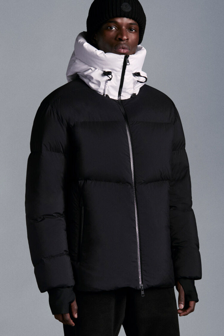 moncler matte black jacket